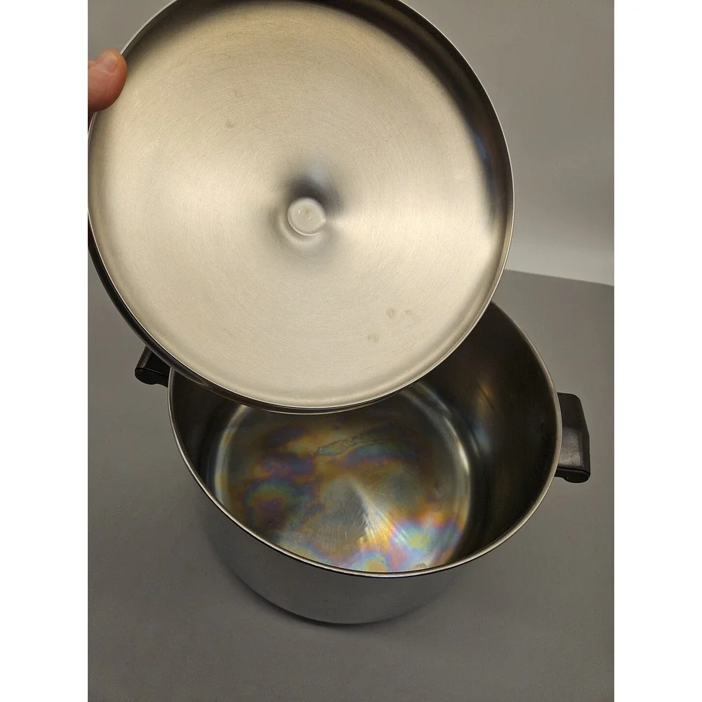 Farberware Aluminum Clad Stainless Steel 8qt Stock Pot With Lid